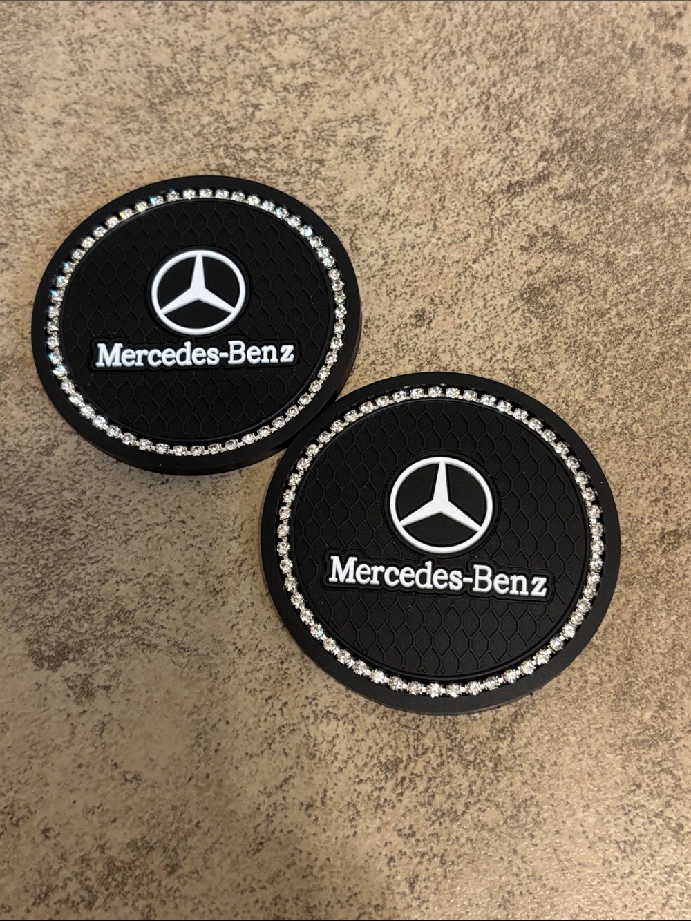 New Bedazzled Mercedes Benz Car Coasters